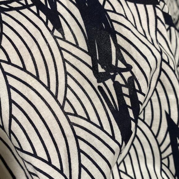 Vintage 1980s Cotton Summer Kimono Yukata Blue White Floral Bamboo Motif Size M - Picture 9 of 12